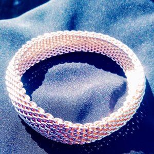 Tiffany & Co Somerset Mesh Bangle Bracelet
